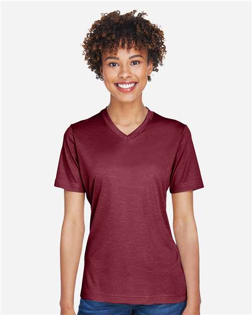 Women's Sonic Heather Performance T-Shirt - Sport Maroon Heather