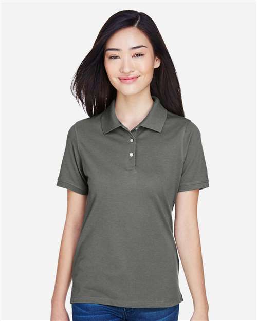 Women's Easy Blend Polo - Charcoal