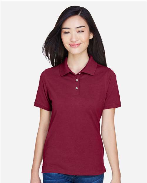 Women's Easy Blend Polo - Wine