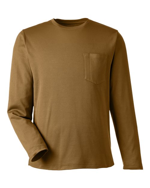 Unisex Charge Snag and Soil Protect Long Sleeve T-Shirt - Coyote Brown