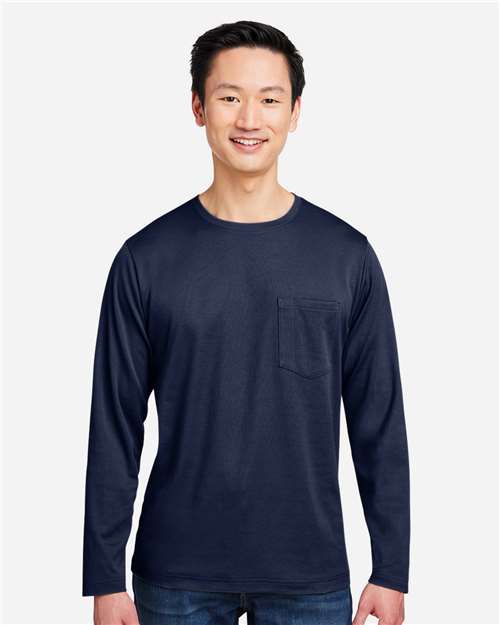 Unisex Charge Snag and Soil Protect Long Sleeve T-Shirt - Dark Navy