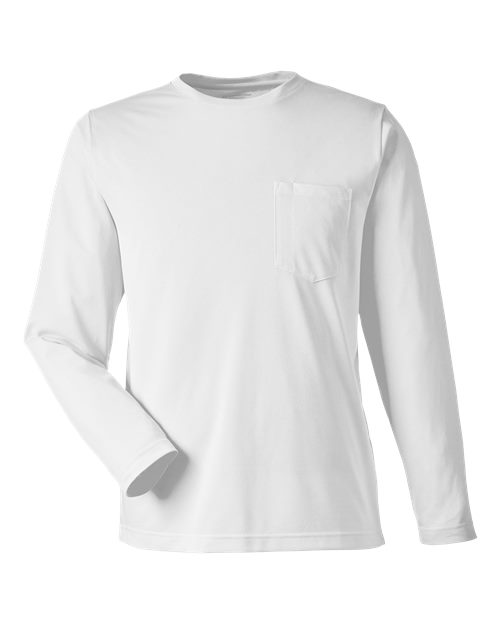 Unisex Charge Snag and Soil Protect Long Sleeve T-Shirt - White