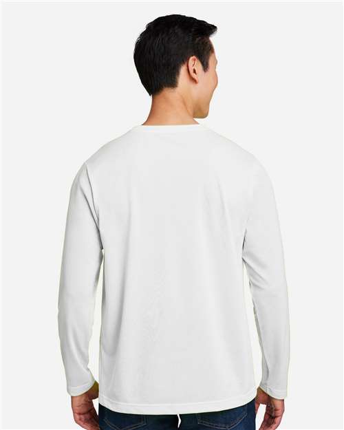 Unisex Charge Snag and Soil Protect Long Sleeve T-Shirt - White
