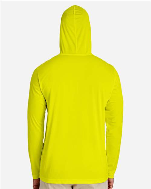 Men's Zone Performance Hooded T-Shirt - Safety Yellow