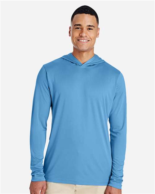 Men's Zone Performance Hooded T-Shirt - Sport Light Blue