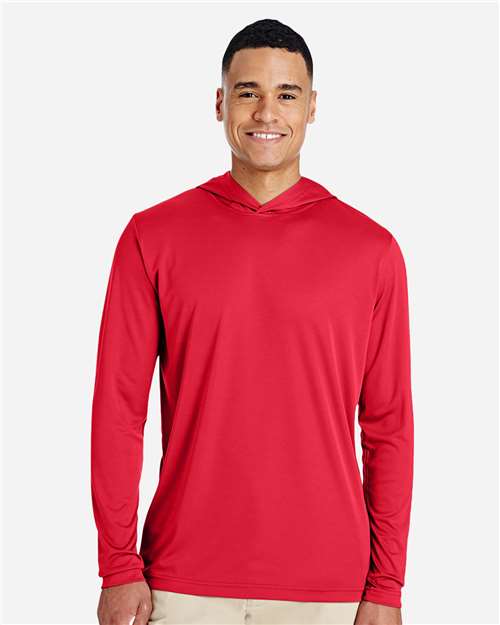 Men's Zone Performance Hooded T-Shirt - Sport Red