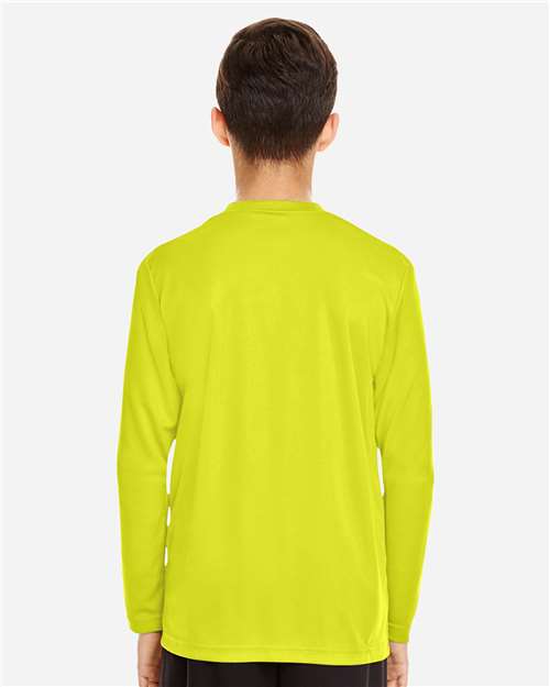Youth Zone Performance Long Sleeve T-Shirt - Safety Yellow