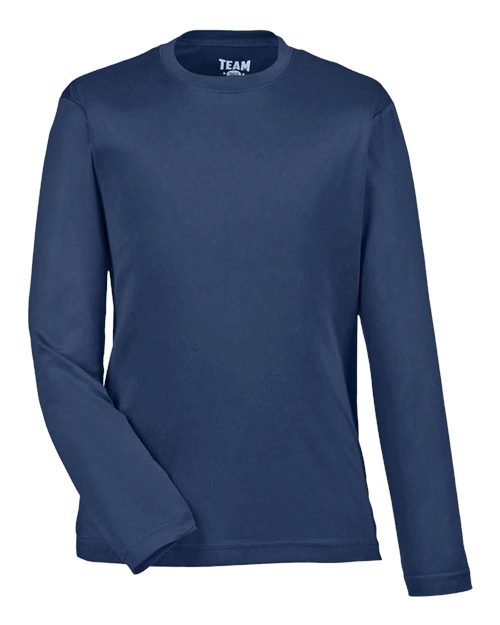 Youth Zone Performance Long Sleeve T-Shirt - Sport Dark Navy