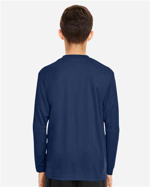 Youth Zone Performance Long Sleeve T-Shirt - Sport Dark Navy