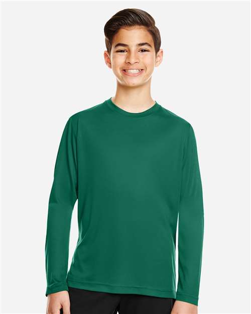 Youth Zone Performance Long Sleeve T-Shirt - Sport Forest