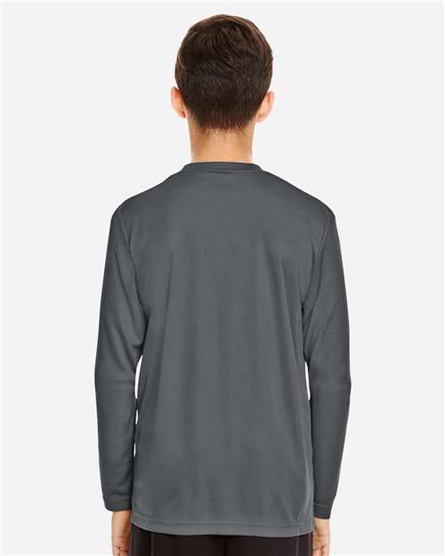Youth Zone Performance Long Sleeve T-Shirt - Sport Graphite