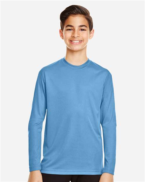Youth Zone Performance Long Sleeve T-Shirt - Sport Light Blue