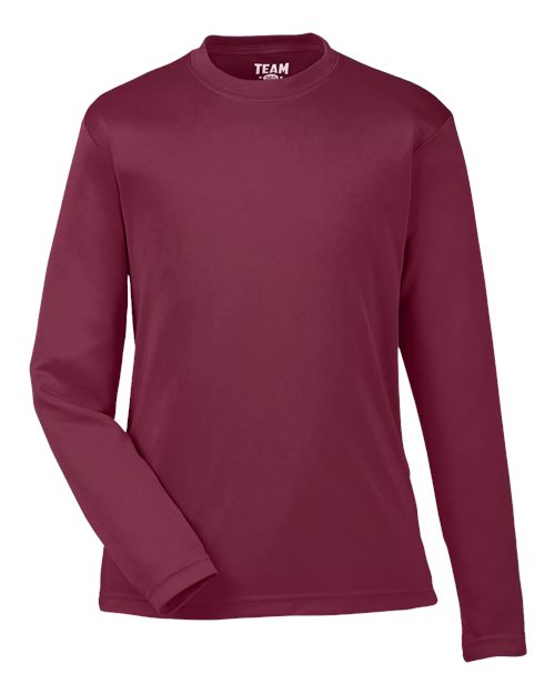 Youth Zone Performance Long Sleeve T-Shirt - Sport Maroon