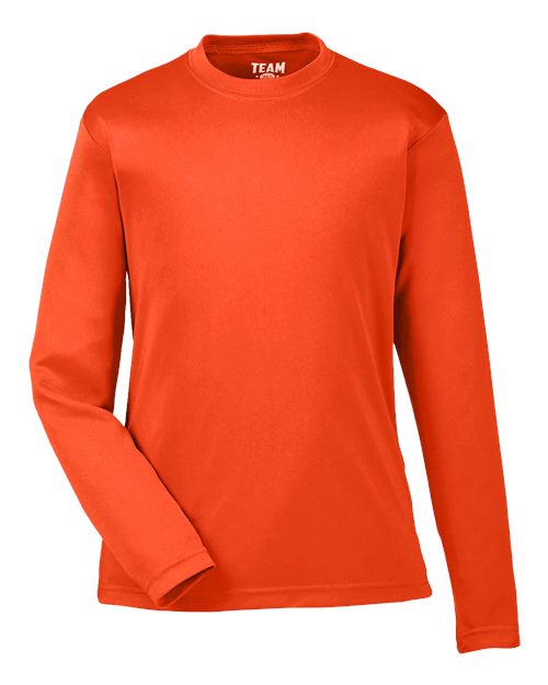 Youth Zone Performance Long Sleeve T-Shirt - Sport Orange