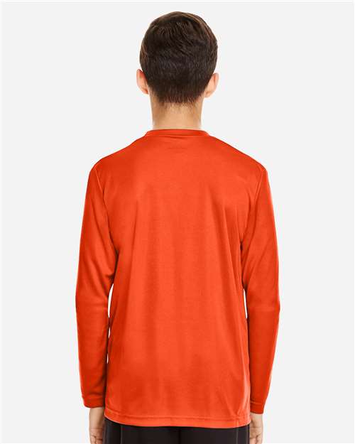 Youth Zone Performance Long Sleeve T-Shirt - Sport Orange