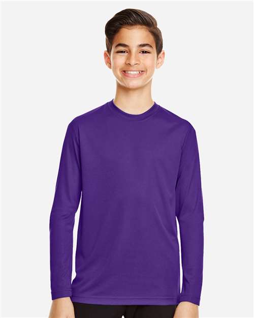 Youth Zone Performance Long Sleeve T-Shirt - Sport Purple