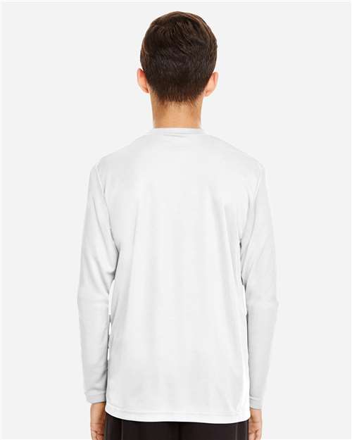 Youth Zone Performance Long Sleeve T-Shirt - White