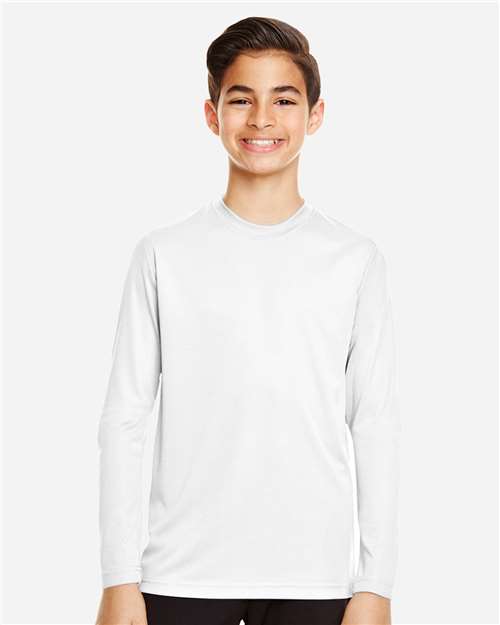 Youth Zone Performance Long Sleeve T-Shirt - White