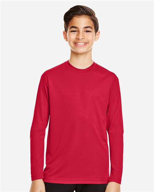 Youth Zone Performance Long Sleeve T-Shirt - Sport Red