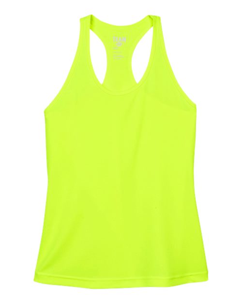 Women's Zone Performance Racerback Tank - Safety Yellow