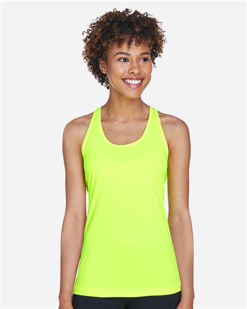 Women's Zone Performance Racerback Tank - Safety Yellow