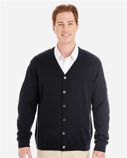 Men's Pilbloc™ V-Neck Button Cardigan Sweater - Black