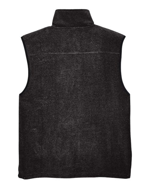 Unisex Fleece Full-Zip Vest - Black
