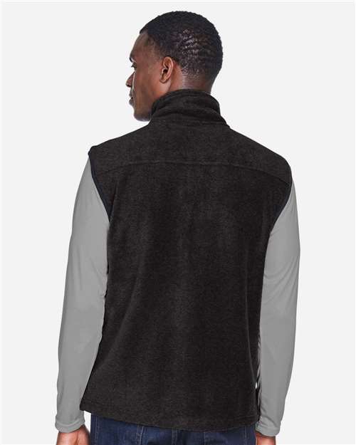 Unisex Fleece Full-Zip Vest - Black