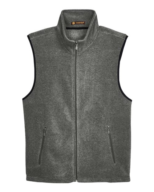 Unisex Fleece Full-Zip Vest - Charcoal