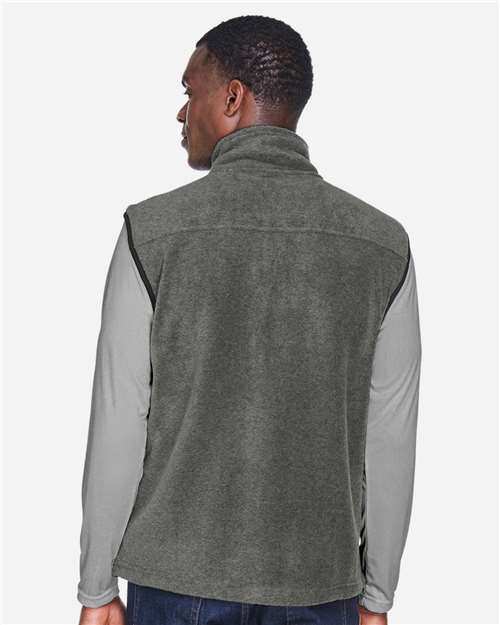 Unisex Fleece Full-Zip Vest - Charcoal