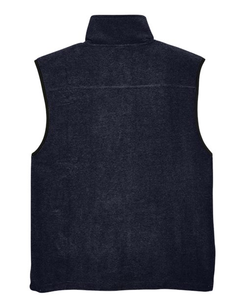 Unisex Fleece Full-Zip Vest - Navy