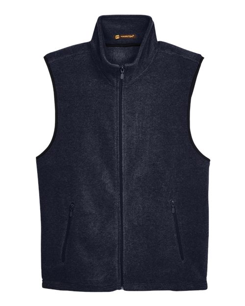 Unisex Fleece Full-Zip Vest - Navy