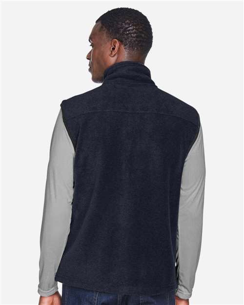 Unisex Fleece Full-Zip Vest - Navy