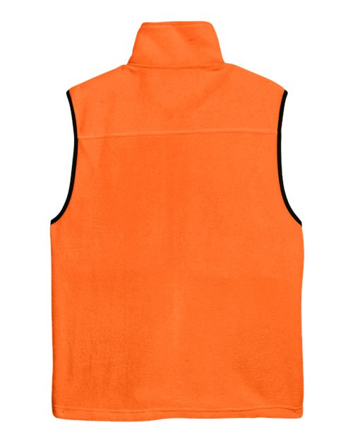 Unisex Fleece Full-Zip Vest - Safety Orange
