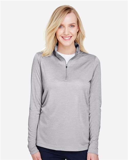 Women's Zone Sonic Heather Performance Quarter-Zip Pullover - Athletic Heather
