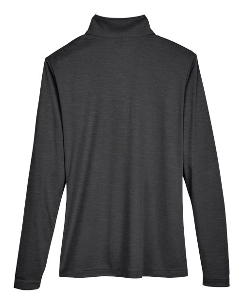 Women's Zone Sonic Heather Performance Quarter-Zip Pullover - Black Heather