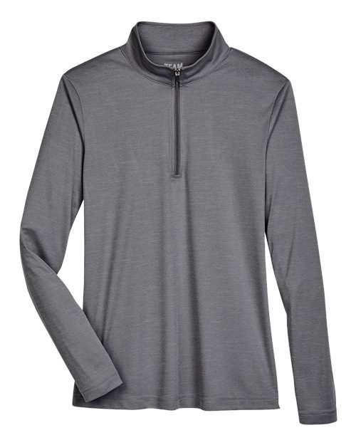 Women's Zone Sonic Heather Performance Quarter-Zip Pullover - Dark Grey Heather