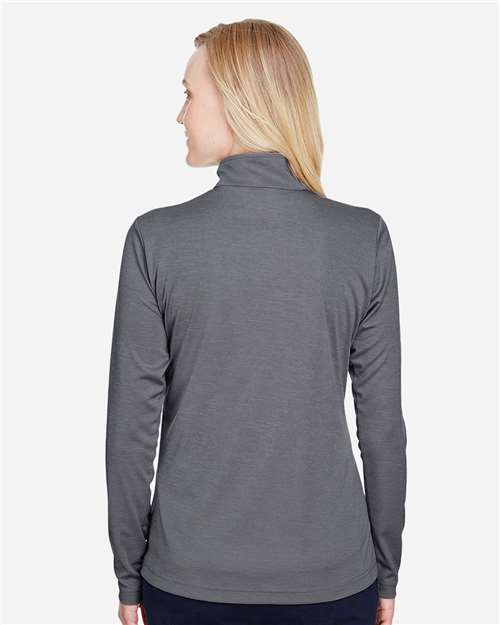Women's Zone Sonic Heather Performance Quarter-Zip Pullover - Dark Grey Heather