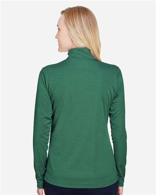 Women's Zone Sonic Heather Performance Quarter-Zip Pullover - Sport Forest Heather
