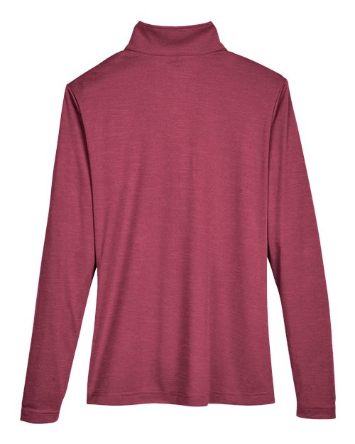 Women's Zone Sonic Heather Performance Quarter-Zip Pullover - Sport Maroon Heather