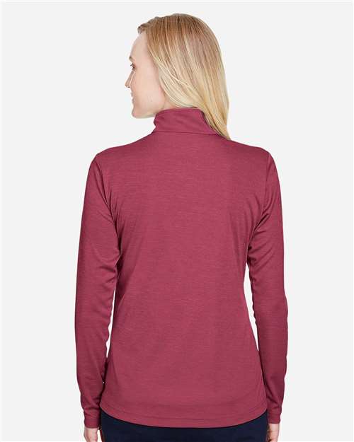 Women's Zone Sonic Heather Performance Quarter-Zip Pullover - Sport Maroon Heather
