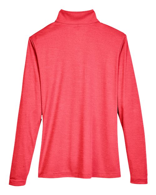 Women's Zone Sonic Heather Performance Quarter-Zip Pullover - Sport Red Heather