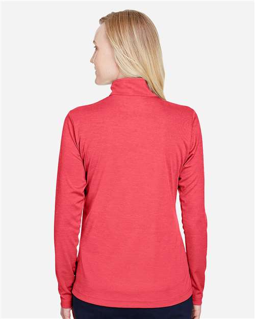 Women's Zone Sonic Heather Performance Quarter-Zip Pullover - Sport Red Heather