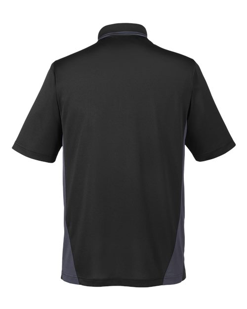 Men's Flash Snag Protection Plus IL Colorblock Polo - Black/ Dark Charcoal