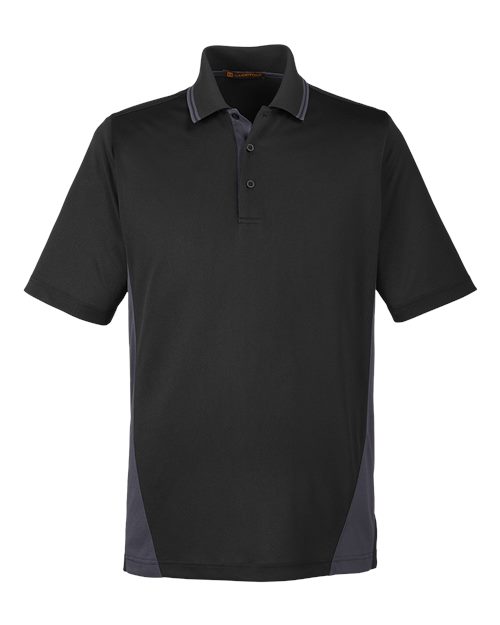 Men's Flash Snag Protection Plus IL Colorblock Polo - Black/ Dark Charcoal