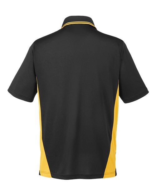 Men's Flash Snag Protection Plus IL Colorblock Polo - Black/ Sunray Yellow