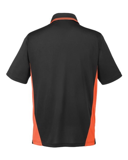 Men's Flash Snag Protection Plus IL Colorblock Polo - Black/ Team Orange
