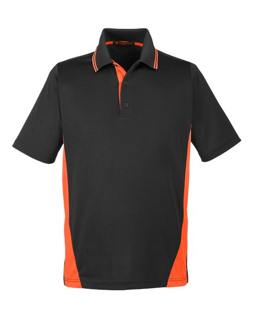 Men's Flash Snag Protection Plus IL Colorblock Polo - Black/ Team Orange
