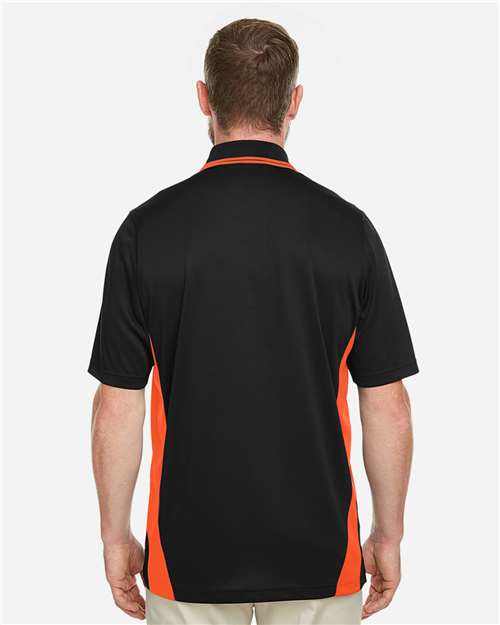 Men's Flash Snag Protection Plus IL Colorblock Polo - Black/ Team Orange