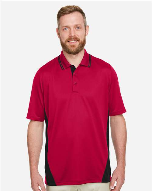 Men's Flash Snag Protection Plus IL Colorblock Polo - Red/ Black